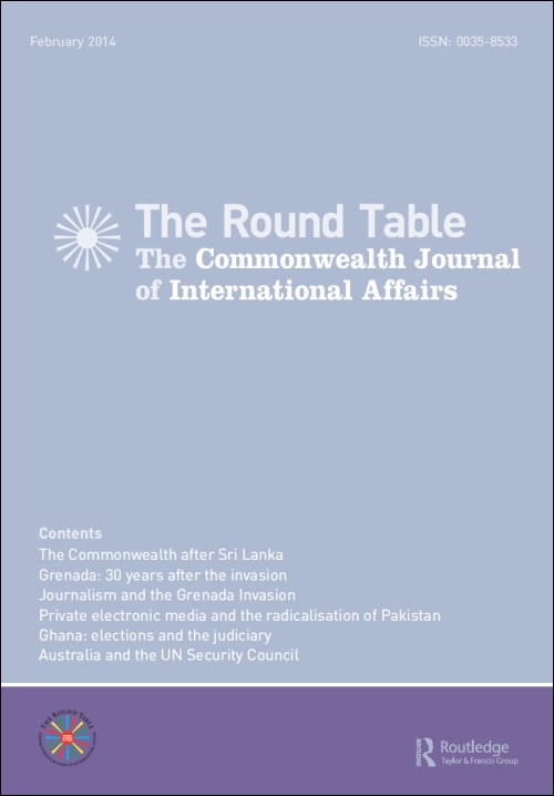 Journal The Round Table, Round Table Commonwealth Journal Of International Affairs