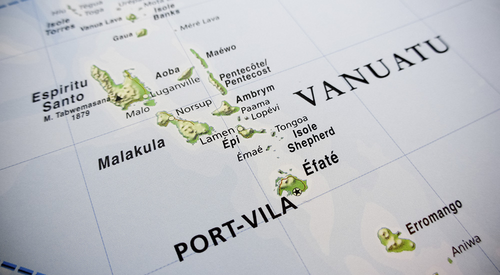 Map of Vanuatu