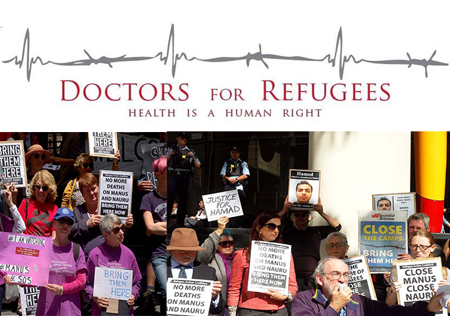 Doctors For Refugees website, protests by the Refugee Action Coalition in Sydney [Photos: Coalition Facebook postings]