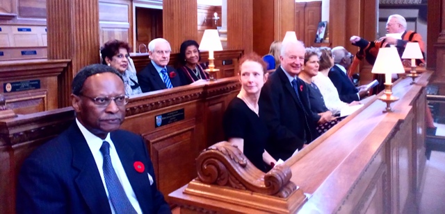 Chief Emeka Anyaoku at St Bride's Church in London