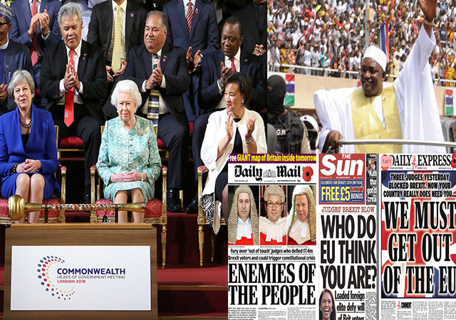 CHOGM, Gambian President, Brexit headlines