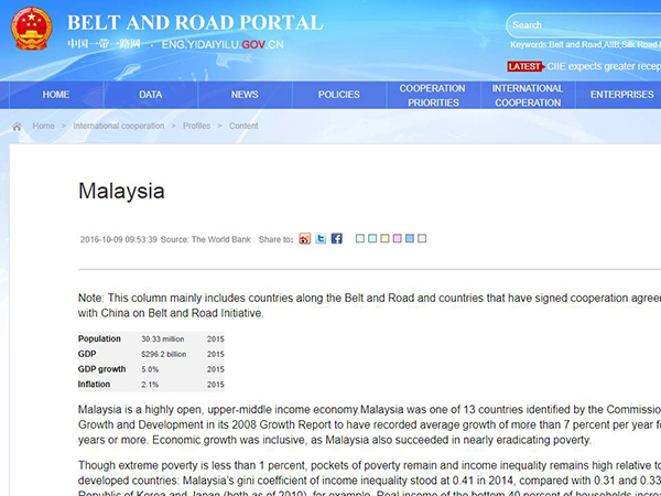 China's Belt and Road portal