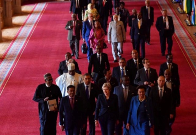 Commonwealth leaders walk into CHOGM 2018