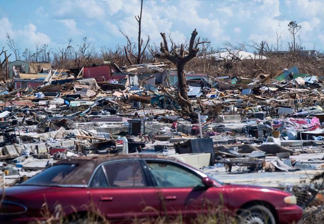 Hurricane Dorian damagae in the Bahamas