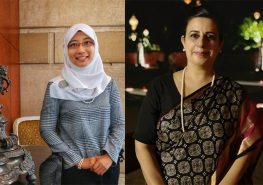 Routledge/Round Table Commonwealth Studentship award winners Nurulhuda Zakariya(l) and Sukhgeet Kaur
