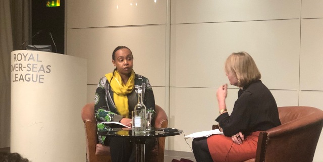 HE Ms Yamina Karitanyi, High Commissioner for Rwanda in conversation with Sue Onslow