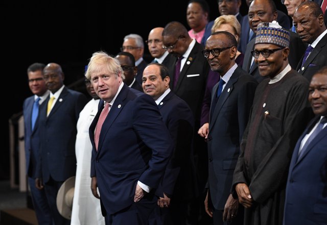 Boris Johnson and African leaders at African Investment Summit in London