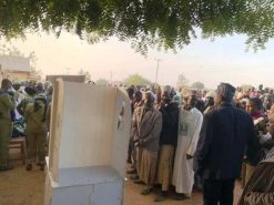 people queuing to vote in Nigeria