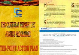 Caricom web pages on slavery reparations plan