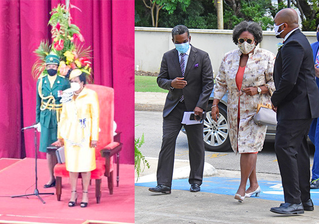 Barbados Governor General Sandra Mason and Prime Minister Mia Mottley