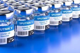 Sputnik vaccine bottles
