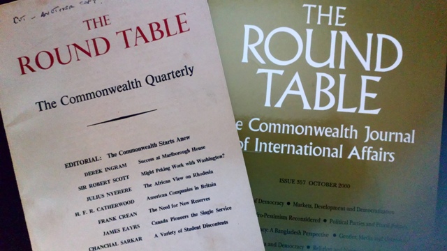 From The Archive Round Table, Round Table Commonwealth Journal Of International Affairs