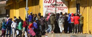 People break in to a shop in Kliptown , Soweto