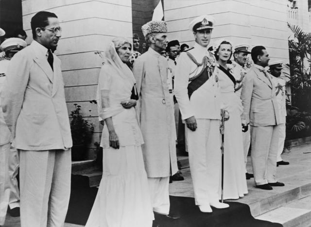 Lord Louis Mountbatten handing over power to Mahomed Ali Jinnah on Aug. 14, 1947. On the next day Jinnah was sworn in as Pakistan’s first governor-general and President of Pakistan's constituent assembly in 1947