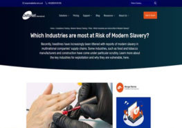 web page on modern slavery