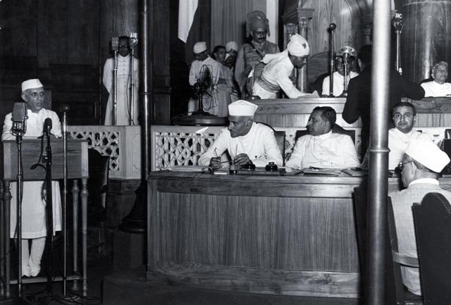 India at 75 a special edition of the Round Table Journal. Photo: Jawaharlal Nehru