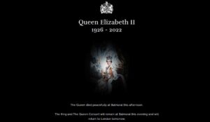 The Queen and the Commonwealth. Picture: announcement of the Queen's death