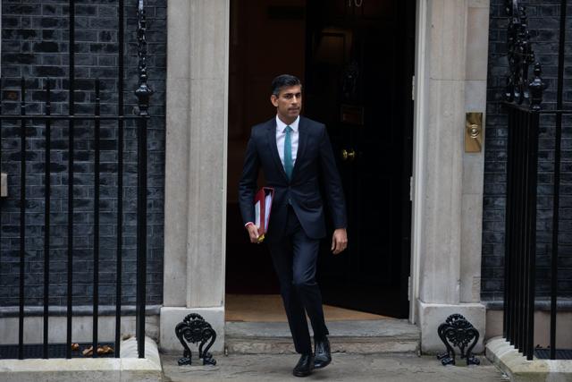 Photo: Rishi Sunak leaving number 10 for htis first PMQsBritain's first non-white Prime Minister