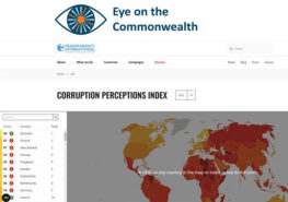 Transparency International website corruption perception index