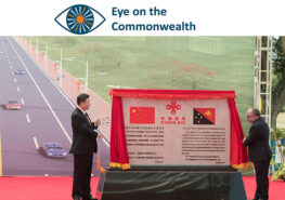 Chinese President Xi Jinping and Papua New Guinea (PNG) Prime Minister Peter O'Neill attend the hand-over ceremony of the China-assisted Independence Boulevard in Port Moresby, PNG. Scramble for the Pacific: Small island states play the new Great Game