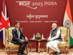 India-UK relations under Rishi Sunak: cultivating a promising partnership? Photo shows Prime ministers Modi and Sunak at G20 summit