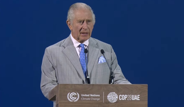 COP28: Commonwealth opening gambits. Pictures shows King Charles III at COP28