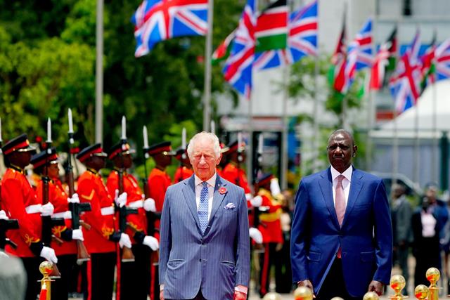 Opinion - Kenya: The King regrets Photo shows King Charles III and the President of Kenya, Dr William Ruto, during a wreath laying ceremony at the tomb of the Unknown Warrior, in Uhuru Gardens, Nairobi. [Photo: PA Images / Alamy Stock Photo]