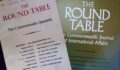 picture shows old editions of The Round Table Journal