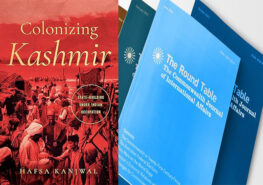 Colonizing Kashmir: State-building under Indian occupation. photo shows book cover