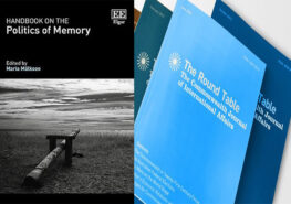 photo shows cover of Handbook on the politics of memory. Round Table Journal review