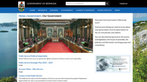 Opinion: Bermuda’s independence referendum – 30 years on. photo shows Bermuda Government website.