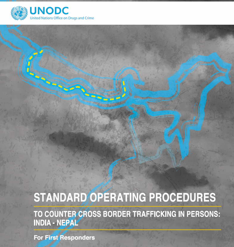 Opinion: Fair skin, unfair trade and invisible victims. photo shows Un document cover on STANDARD OPERATING PROCEDURES TO COUNTER CROSS BORDER TRAFFICKING IN PERSONS: INDIA-NEPAL