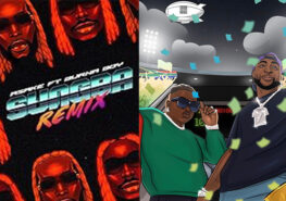Research Article - From beats to business: African creative industries and the re-emergence of Commonwealth trade relations. picture shows album covers of Asake - Sungba (Remix) ft. Burna Boy and Davido’s Champion Sound with Focalistic.