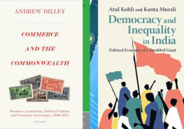 Commonwealth Bookshelf February 2026. picture shows books and journal covers