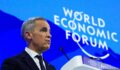 Mark Carney invoked Thucydides at Davos – what people get wrong about this ancient Greek writer’s take on power. photo shows Mark Carney delivering speech at Davos