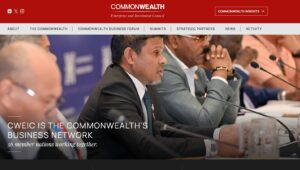 Opinion - Economic resilience in a fragmented world: The role of the Commonwealth in trade and investment. picture shows CWEIC website