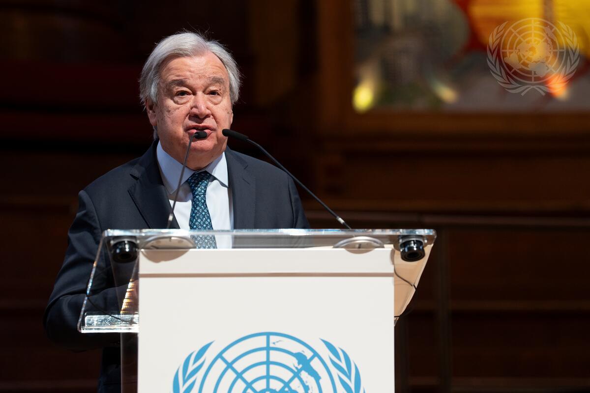 Research Article - Stepping back and stepping up: adjusting to the new international aid regime. photo shows UN Secretary-General António Guterres
