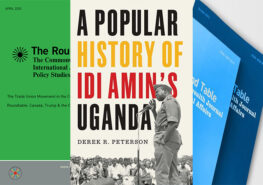 Book Review: A popular history of Idi Amin’s Uganda. photo shows book and journal covers