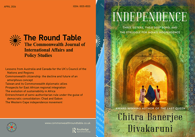 Of books and their covers: Interpreting paratext through a conversation with the author Chitra Banerjee Divakaruni and the book designer Bonita Vaz-Shimray. picture shows Independence book and journal covers