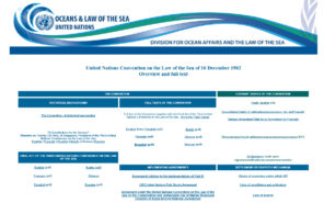 Opinion: When reframing becomes reclassification – a cautionary note. picture shows the website of the UN Law of the Sea convention