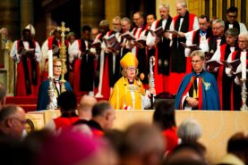 Opinion – Humility and collegiality: Archbishop of Canterbury, Sarah Mullally. photo shows the Archbishop of Canterbury Dame Sarah Mullally delivering her first sermon at the Enthronement Ceremony installing her as the 106th Archbishop