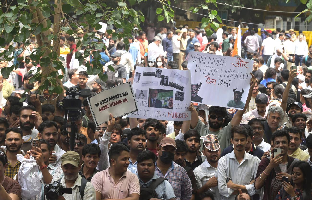 Young Indian ‘cockroaches’ reclaim democratic space. photo shows June 2026 CJP protest in New Delhi.