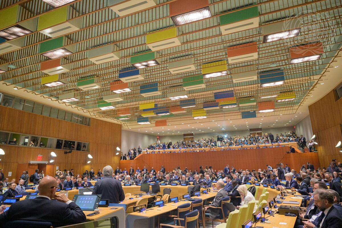 From the Amazon to the Atlantic coast: A Commonwealth perspective on COP30, upstream carbon pricing, and the oil dilemma facing our region. photo shows UN SG addressing COP30 delegates. photo: UN Media Assets