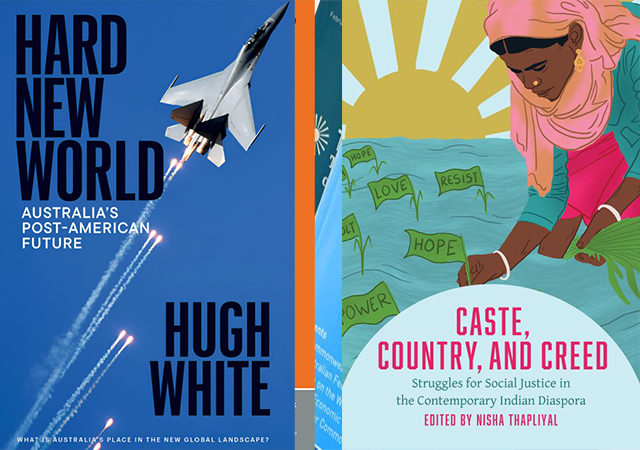 Commonwealth Bookshelf - October. picture shows books and journal covers